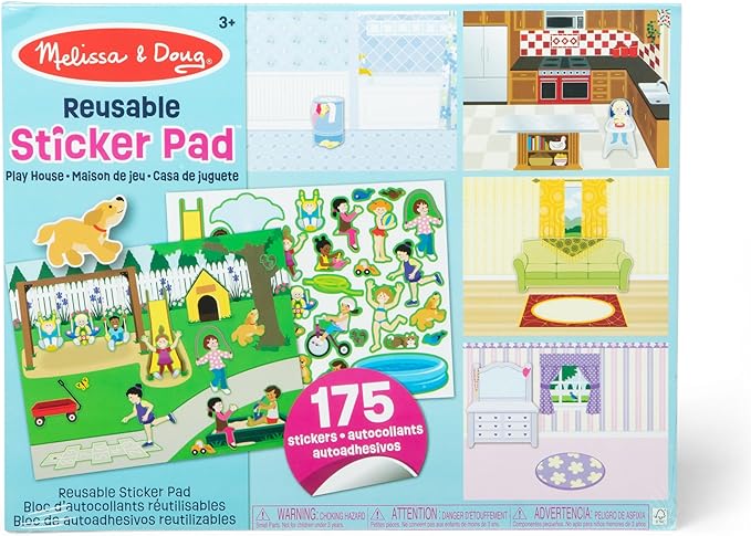 Reusable Sticker Pad - Play House!