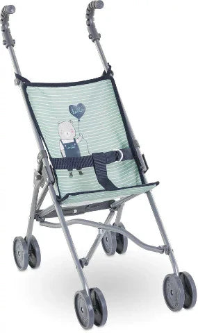Corolle Umbrella Stroller for 14" & 17" Doll - Sage Stripe