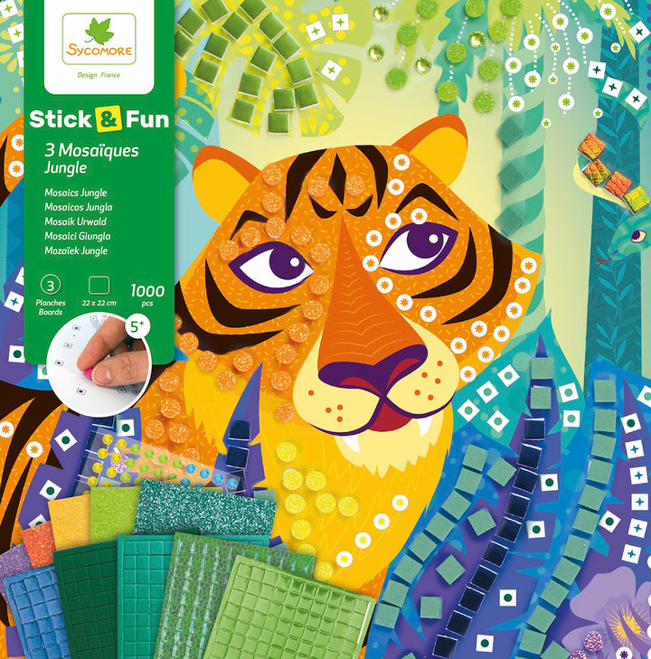 Stick'N Fun - Small 3 Mosaics - Jungle