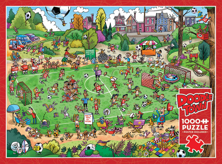 Cobble Hill DoodleTown: Offside Antics 1000 Piece Puzzle