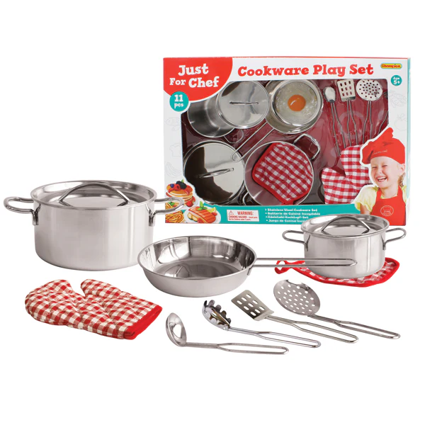 Steel Cookware Play Set 11pc
