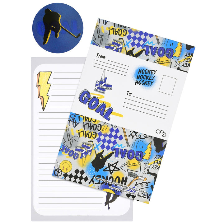 Iscream Corey Paige Hockey Foldover Stationery