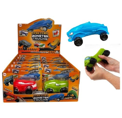 Stretchy Sand-Filled Monster Trucks
