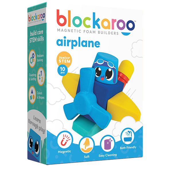 Blockaroo Magnetic Foam Blocks - Plane