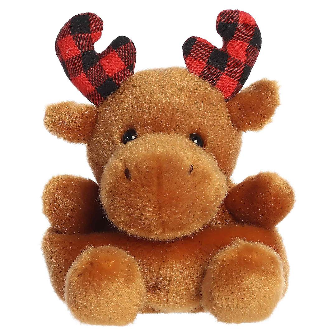 Palm Pals™ Clove Plaid Moose™ 4" Plush