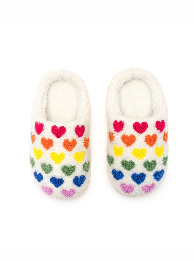 Living Royal Kids Slippers: Rainbow Heart