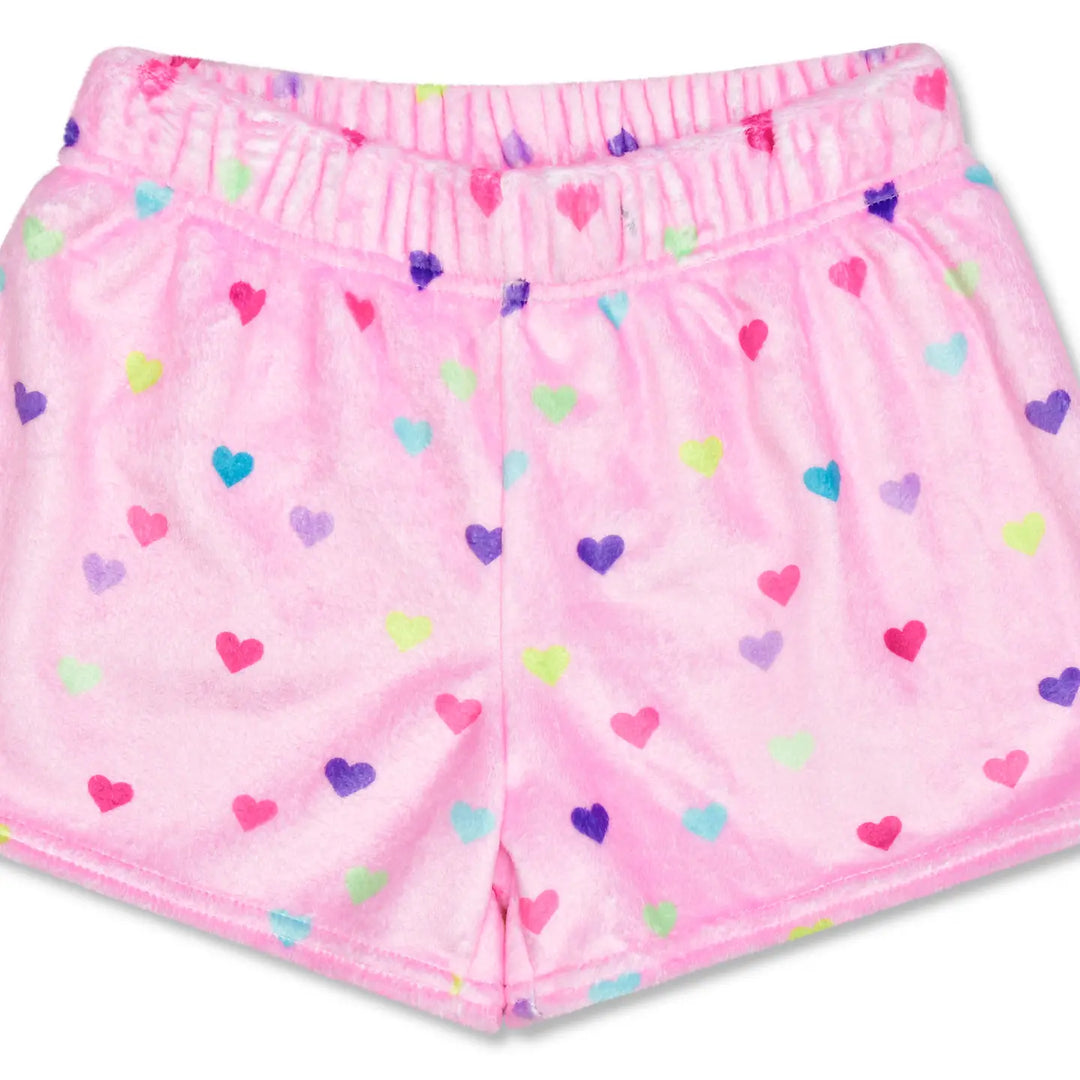 Iscream Heart Confetti Plush Shorts