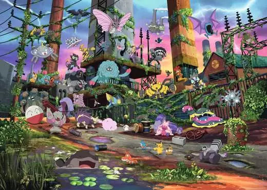 Ravensburger Pokemon Collectors Jolteon and Reclaimed Power Plant Jigsaw Puzzle 1000pc