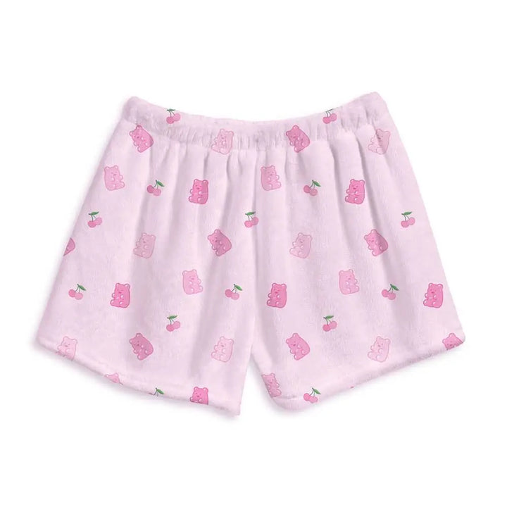 Top Trenz Gummy Crush Fuzzy Lounge Shorts