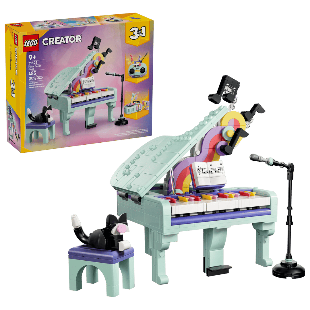 LEGO® Creator 3 in 1 Music Decor Piano with Cat