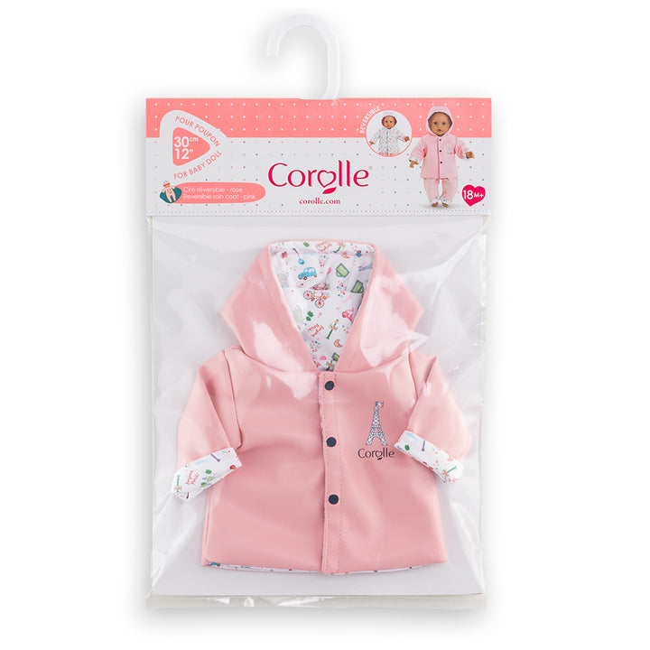 Corolle Baby Doll Weekend in Paris Reversible Raincoat for 12" Doll
