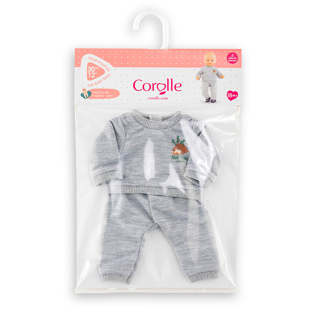 Corolle Little Explorer - Grey Jogging Suit for 12" Baby Doll