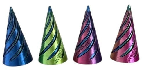3D Printed Impossible Cone Fidget Metallic 2"