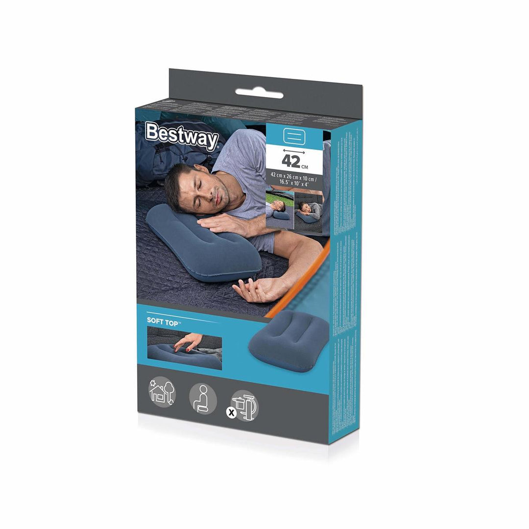 Bestway Camping Flocked Air Camp Pillow
