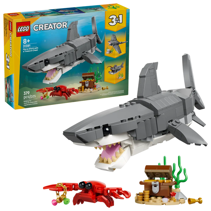 LEGO® Creator 3 in 1 Fierce Shark with a Treasure Chest