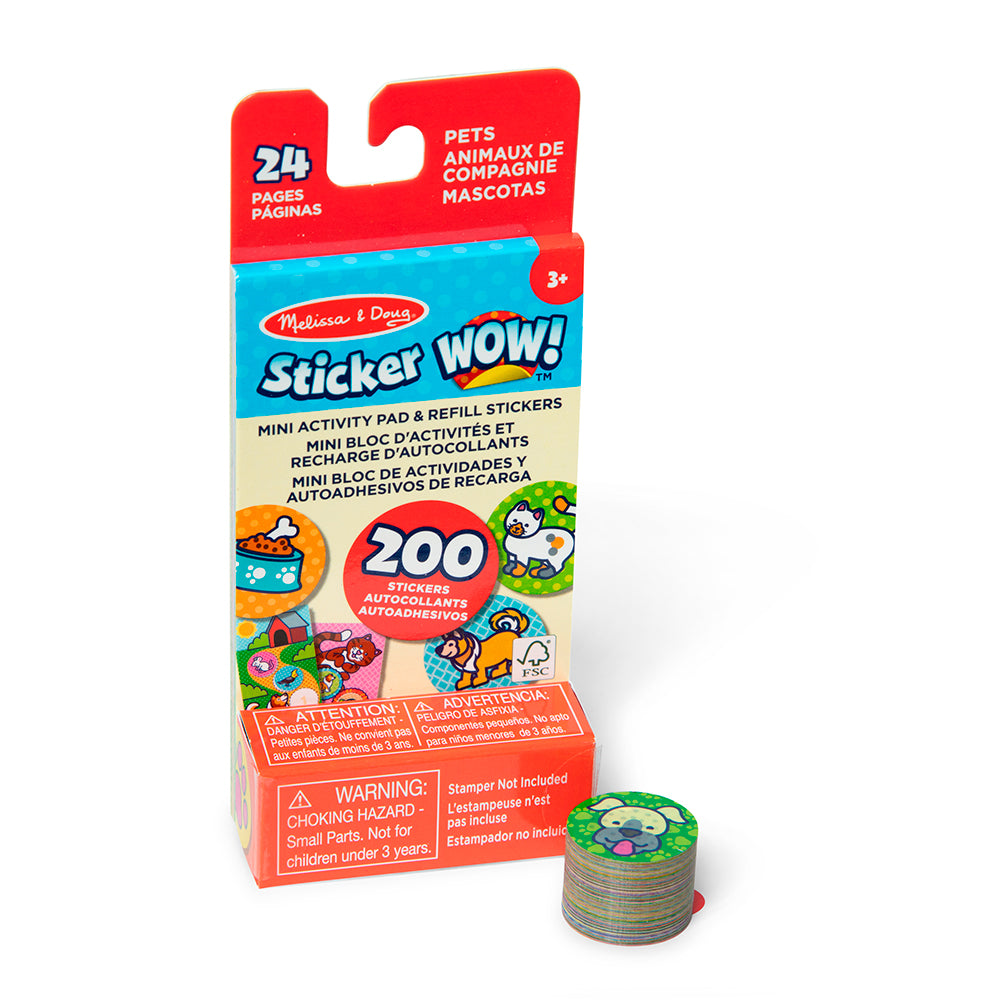 Sticker WOW! - Mini Activity Pad and Refill Stickers - Pets