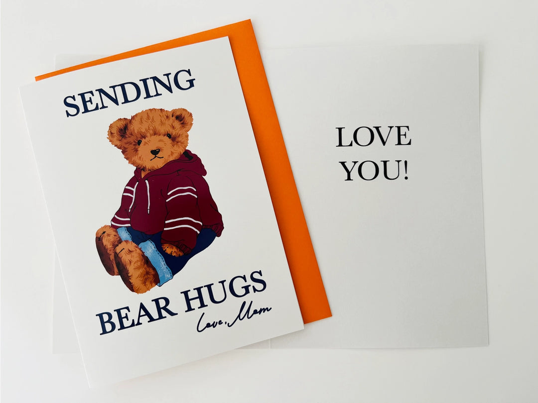 Summer Camp Greeting Card - Sending Bear Hugs (Love, Mom)