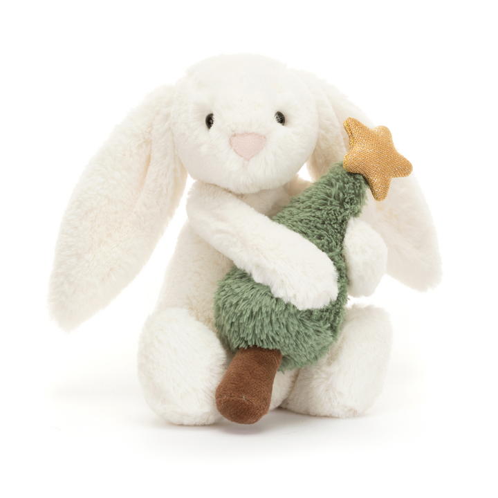 Jellycat Bashful Bunny with Christmas Tree - LIMIT OF ONE PER CUSTOMER