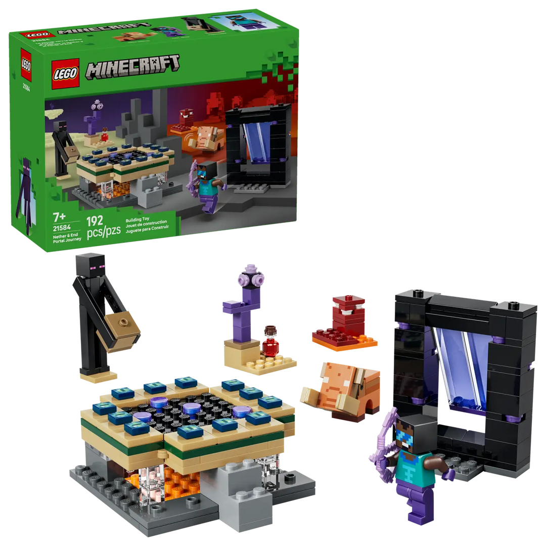 Lego® Minecraft® Nether &amp; End Portal Journey