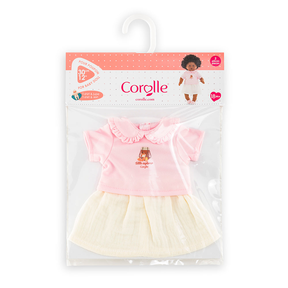Corolle Little Explorer - T-Shirt &amp; Skirt for 12" Baby Doll