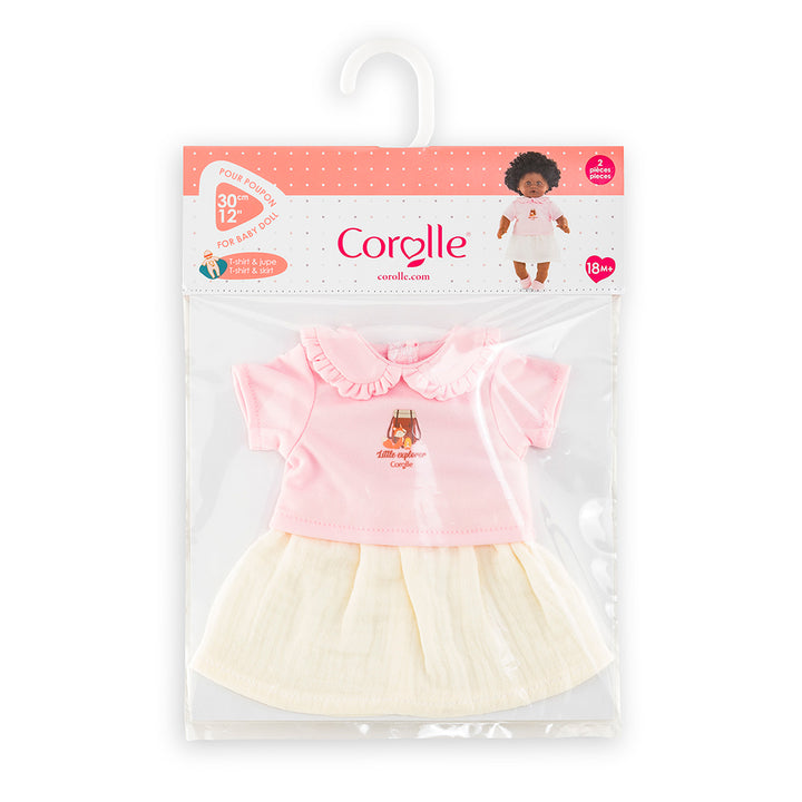 Corolle Little Explorer - T-Shirt &amp; Skirt for 12" Baby Doll