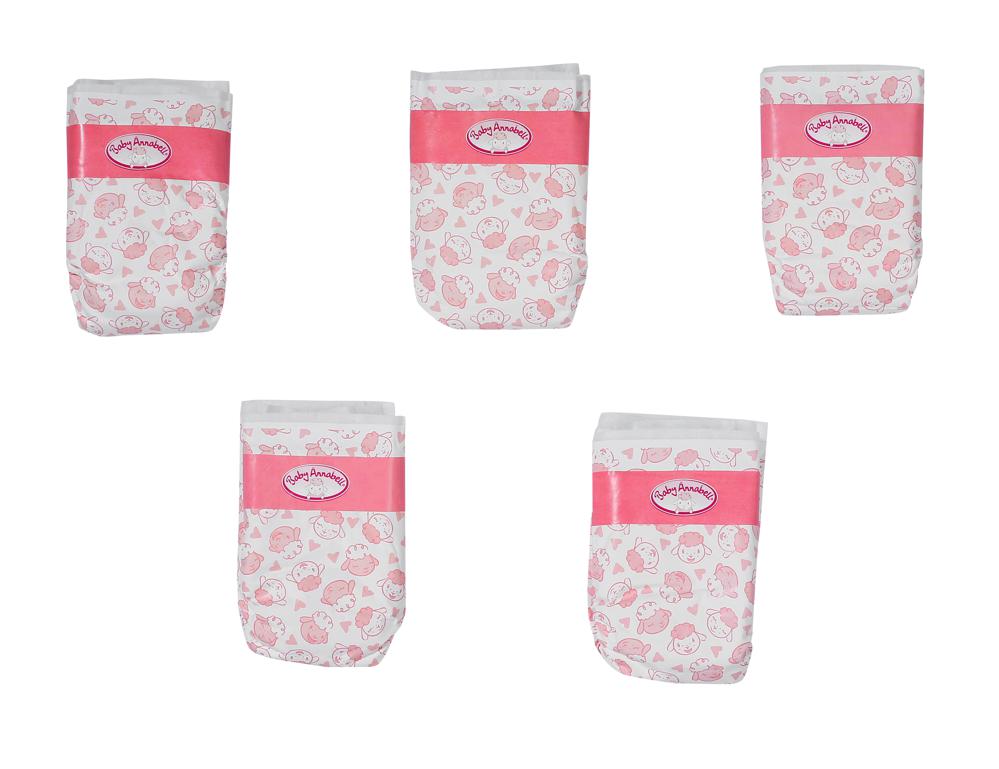 Corolle Baby Annabell - Pack of 5 Diapers