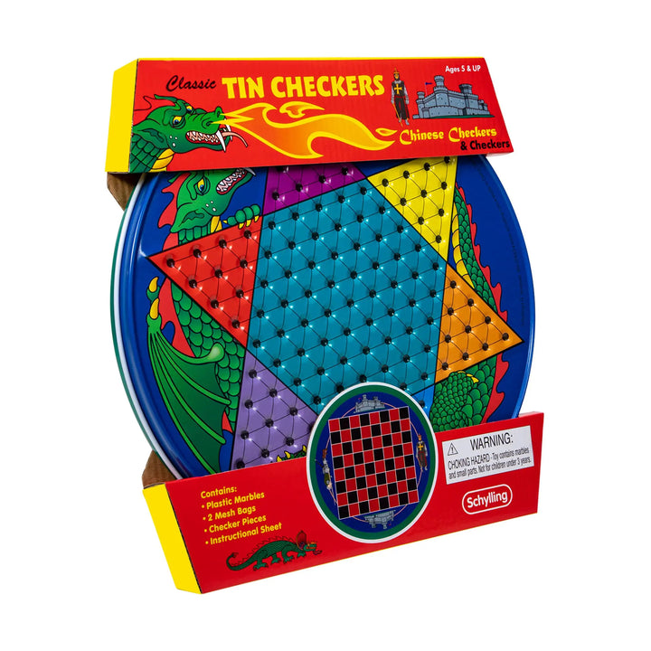 Tin Chinese Checkers & Checkers