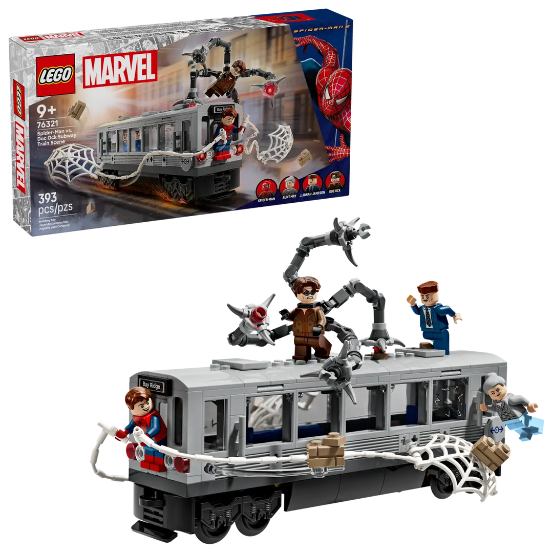 LEGO® Marvel Spider-Man vs. Doc Ock Subway Train Scene