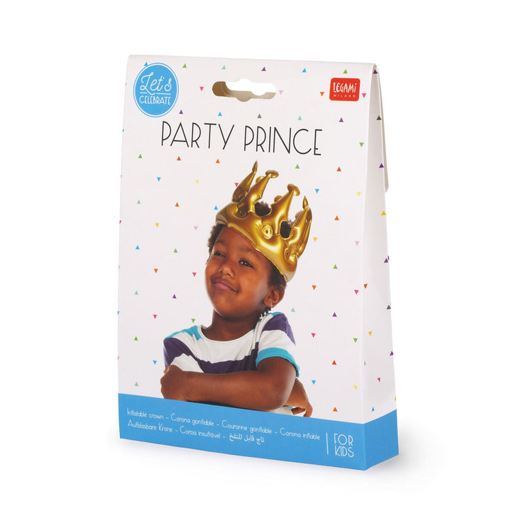 Party Prince - Gold Inflatable Crown