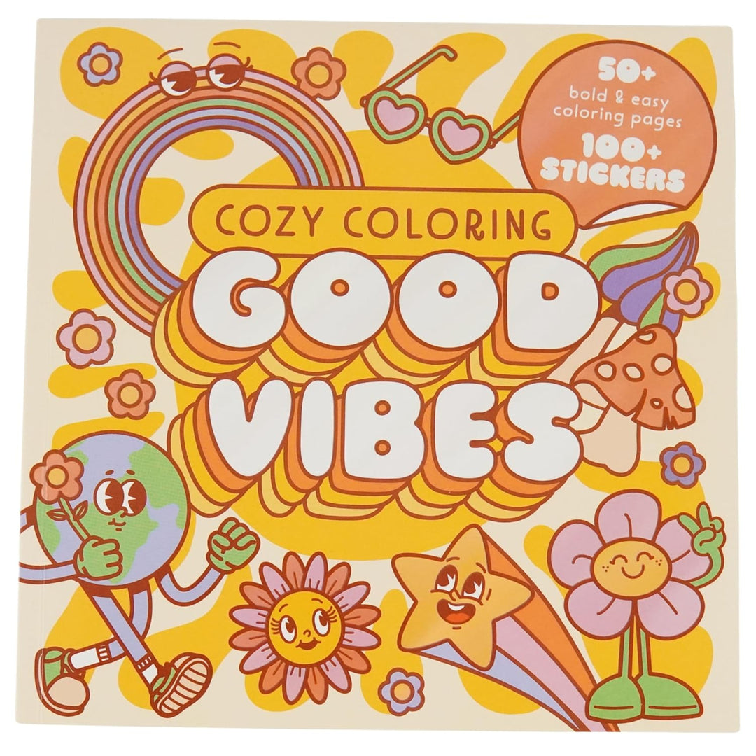 Cozy Coloring Good Vibes: With Stickers