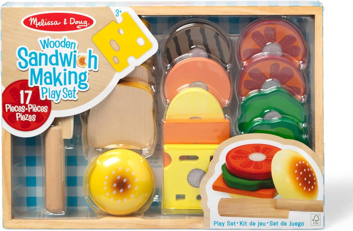 Melissa & Doug: Wooden Sandwich Making Play Set