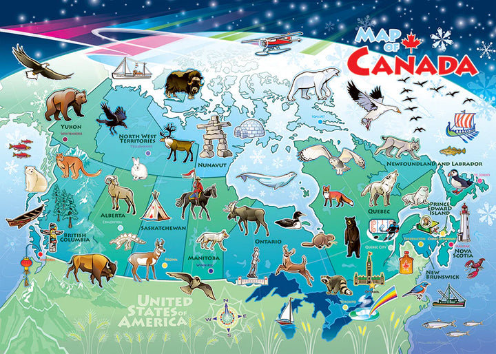 Cobble Hill Kids Map of Canada 35pc Tray