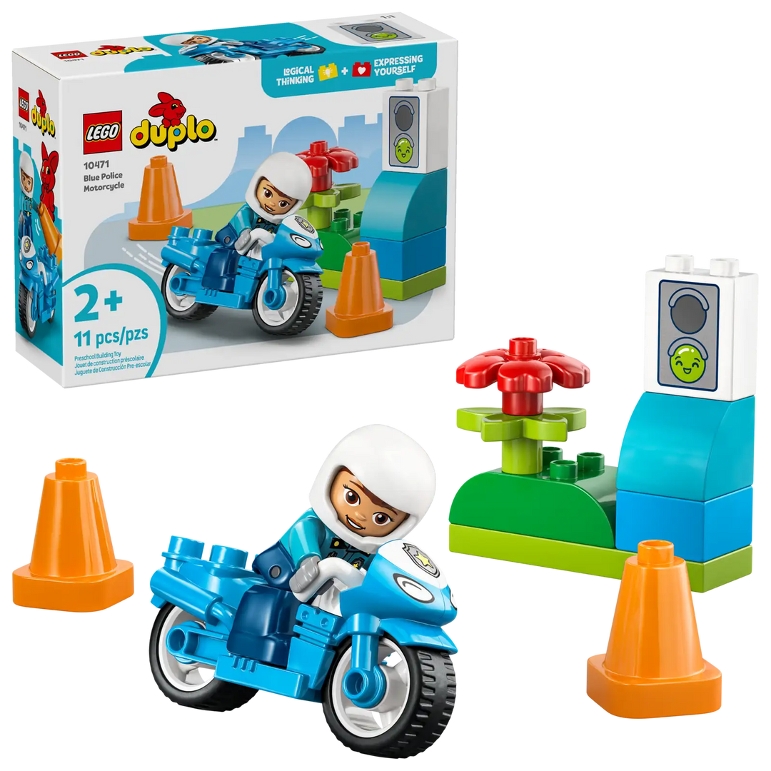 LEGO® Duplo® Blue Police Motorcycle