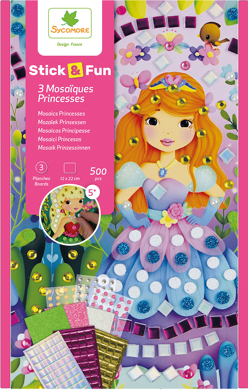 Stick'N Fun - 3 Mini Mosaics Princess