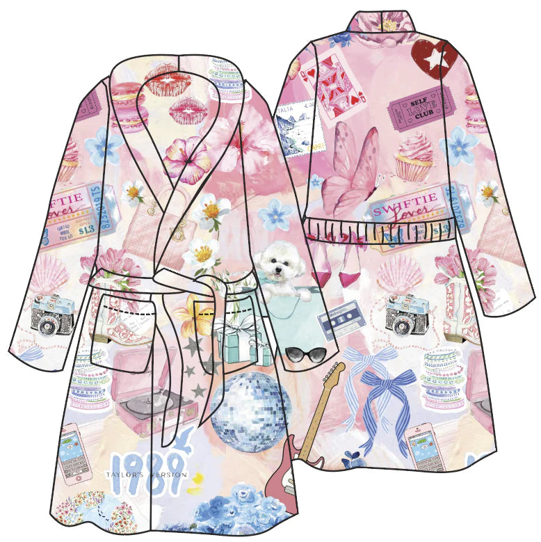 Preppy Goose Pop Princess Plush Robe