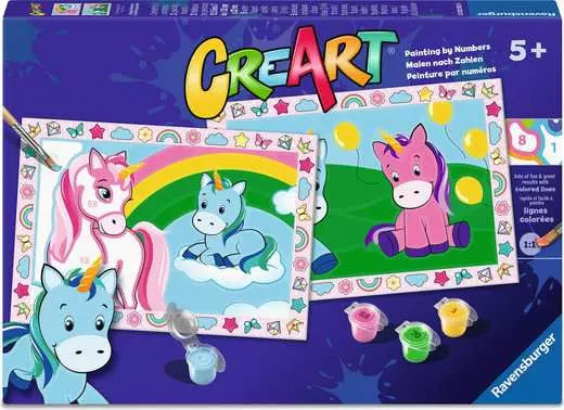 CreArt Paint by Number - Happy Unicorns