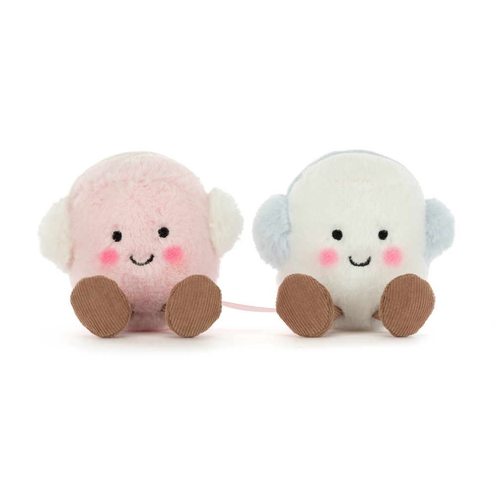 Jellycat Amuseables Toastie Pink and White Marshmallows - LIMIT ONE PER CUSTOMER