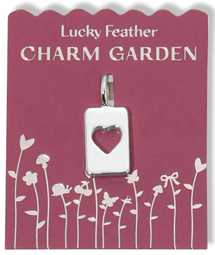Charm Garden - Cut Out Heart - Silver