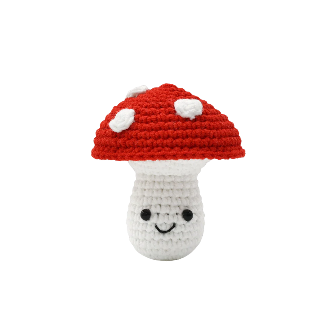 Mini Mushroom DIY Crochet Key Ring Kit