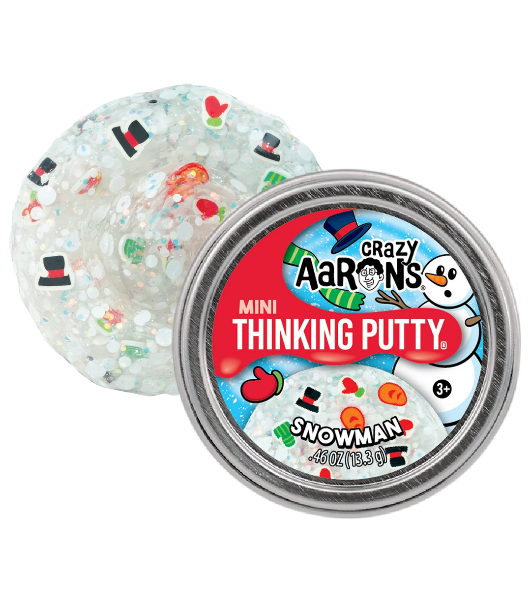 Crazy Aarons Thinking Putty Mini Tin - Holiday/Winter Styles Assorted 2025