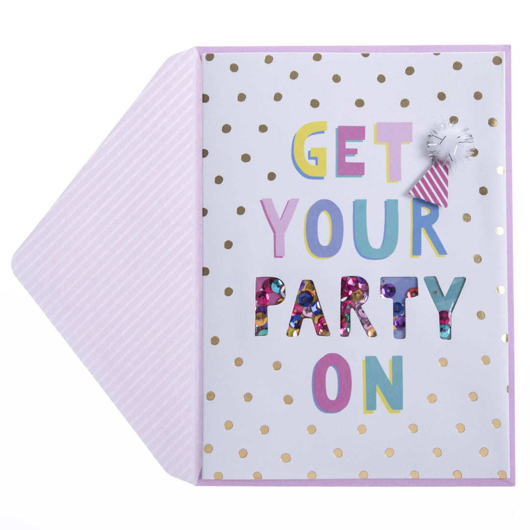 Get Your Party On Birthday Card