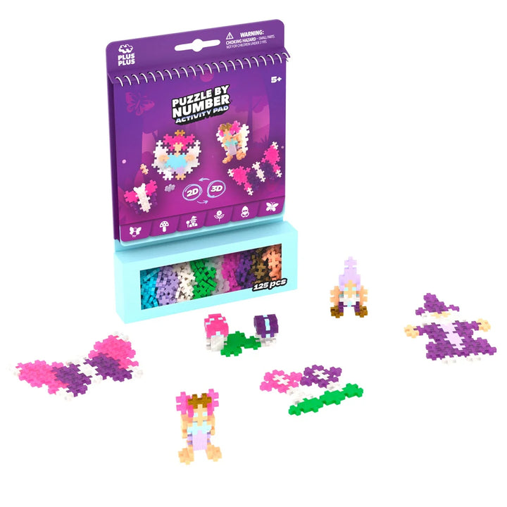 Plus-Plus Puzzle By Number Activity Pad - Enchanted Forest