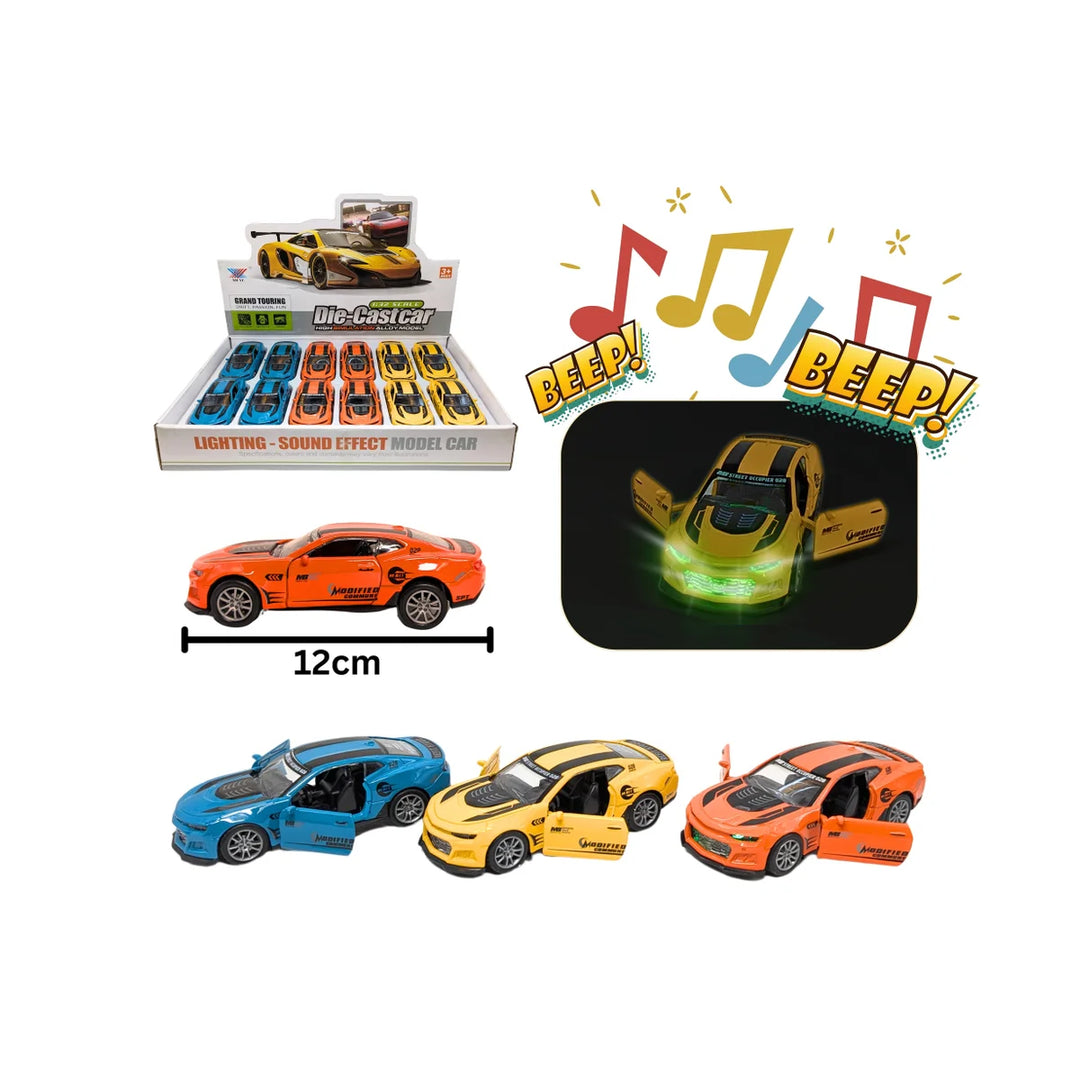 Die Cast Sports Car With Lights &amp; Sounds