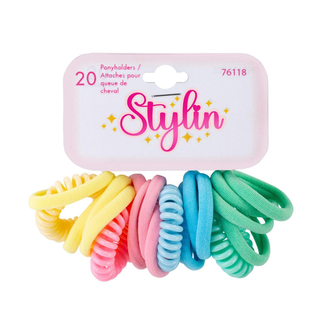 Kids Pastel Hair Elastics and Coils
