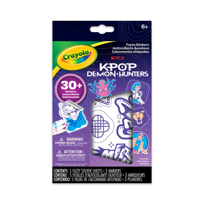 K Pop Demon Hunters Fuzzy Sticker Kit