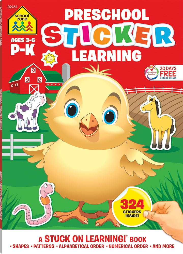 Preschool Stickers Workbook
