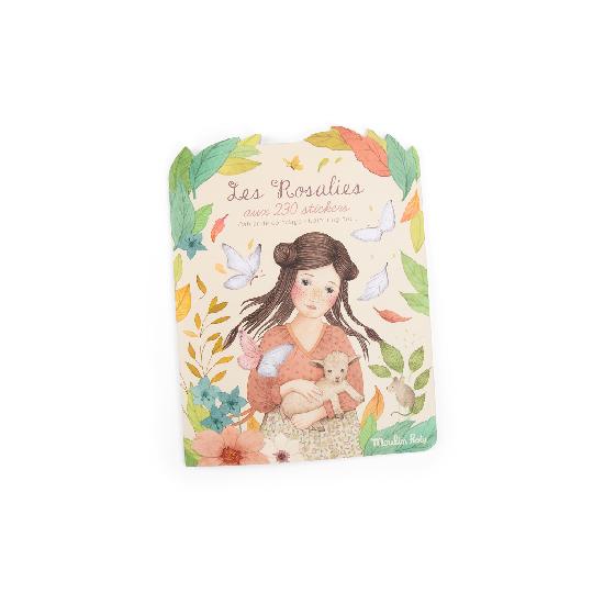 Moulin Roty Les Rosalies - Colouring Book w/ Stickers
