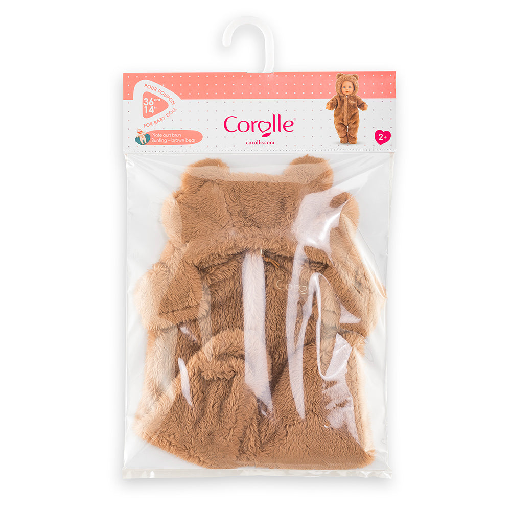 Corolle Bunting Brown Bear for 14" Baby Doll