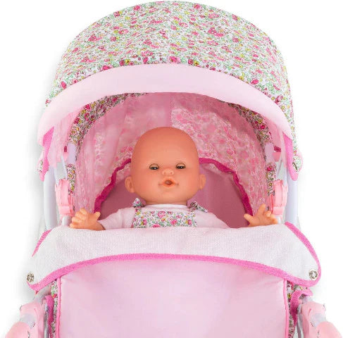 Corolle Flowered Carriage for 14"/17"/20" Doll