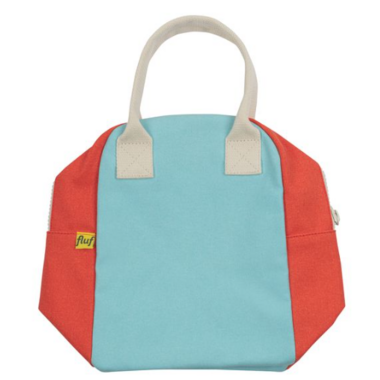 Fluf Ice Pop(Sky Blue/Red) Zipper Lunch Bag